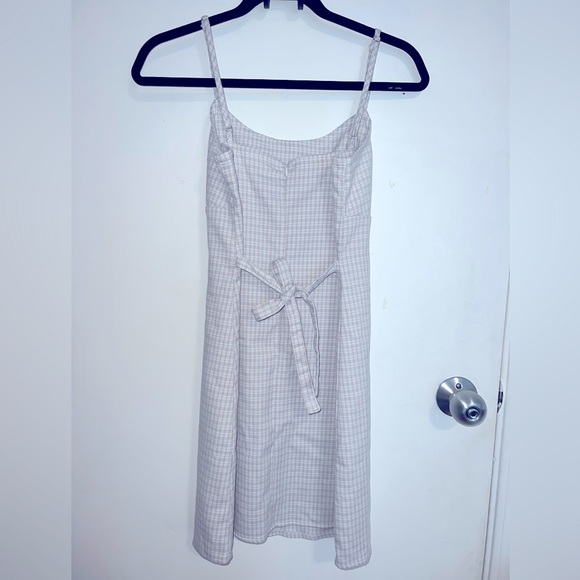 COPY - Brandy Melville Light Pink Plaid Mini Dress - Picture 4 of 8